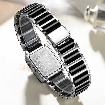 CHENXI Couple’s Luxury Waterproof Watches – Ceramics & Metal Strap