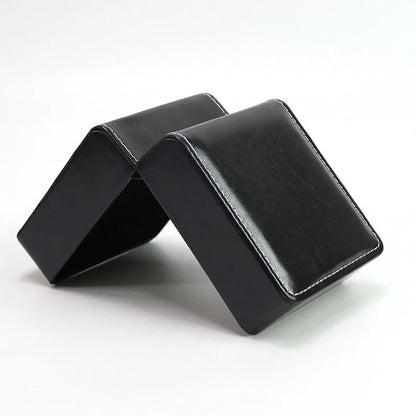 Black Single Watch Gift Box PU Leather with Pillow Wristwatch Display Case Organizer Clamshell Men