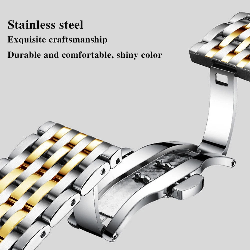 POEDAGAR Luxury Women's Quartz Watch Waterproof Luminous Date Stainless Steel Casual