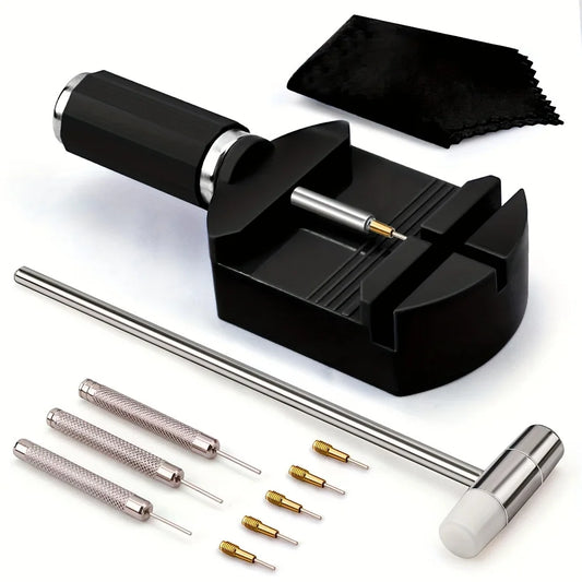 11pcs Watch Link Removal Tool Kit Strap Chain Pin Remover Repair for Watch Band Adjustment