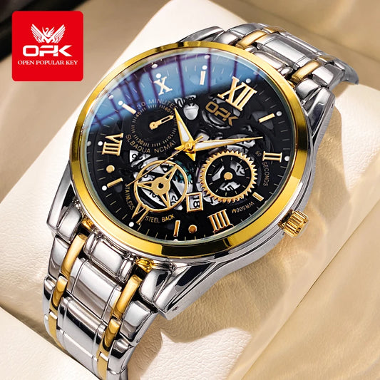 OPK8135 Men's Watch Steel Band Night Glow Waterproof