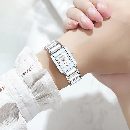 CHENXI Couple’s Luxury Waterproof Watches – Ceramics & Metal Strap