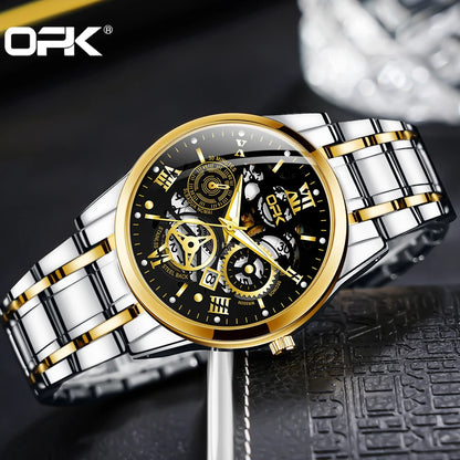 OPK8135 Men's Watch Steel Band Night Glow Waterproof