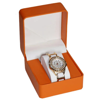 Black Single Watch Gift Box PU Leather with Pillow Wristwatch Display Case Organizer Clamshell Men
